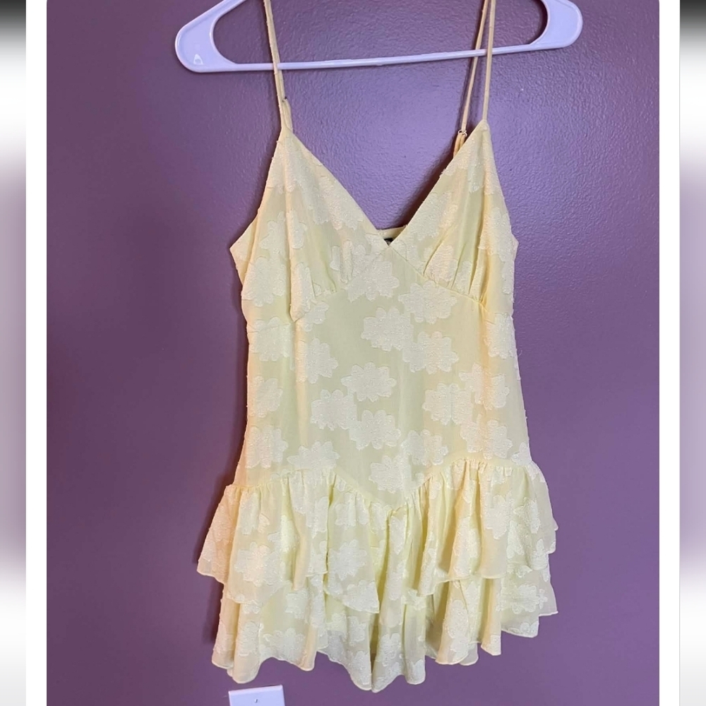 Wild Fable Womens Yellow Floral Dress Size S
